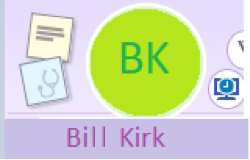 sample image of patient name featuring 'BK' Bill Kirk